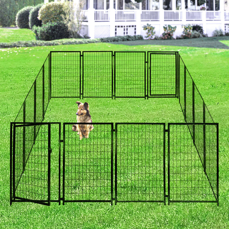 Archie Oscar Extra Large Heavy Duty Dog Kennel Playpen Helena 16 Panel 10 x 10 x 4 Feet Reviews Wayfair